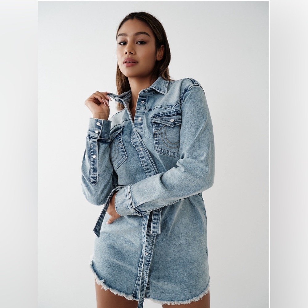 True Religion Denim Shirt Dress